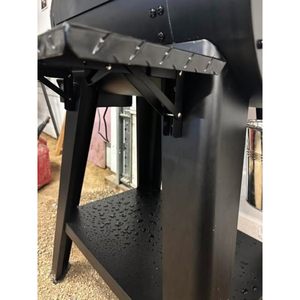 PBR Products Diamond Plate Folding Shelf Pit Boss 500 FB2 pellet Grill 8" wide